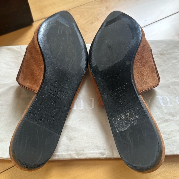 Jenni Kayne Suede Mules - Saddle Brown/Tan - Picture 6 of 6